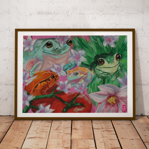 Frogs & Flowers
