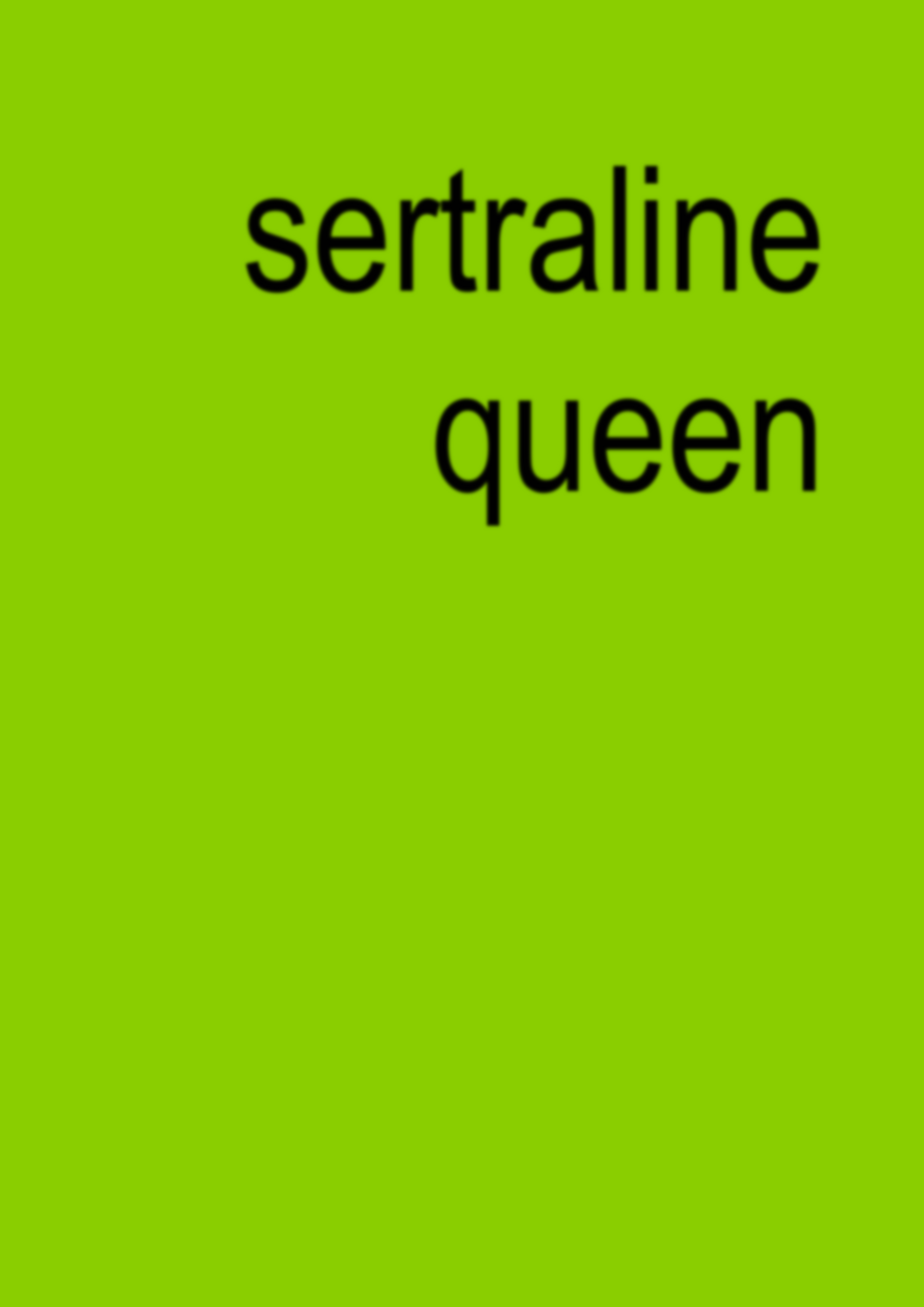 Sertraline Queen